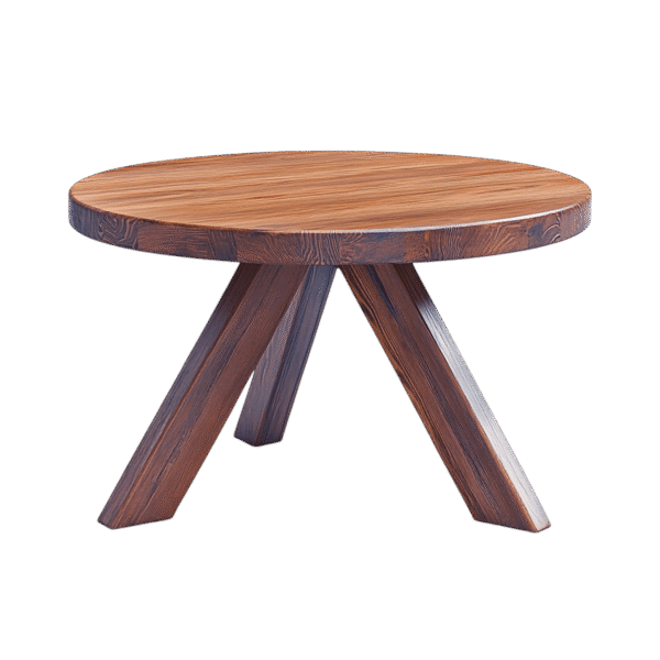 Rustic wooden coffee table